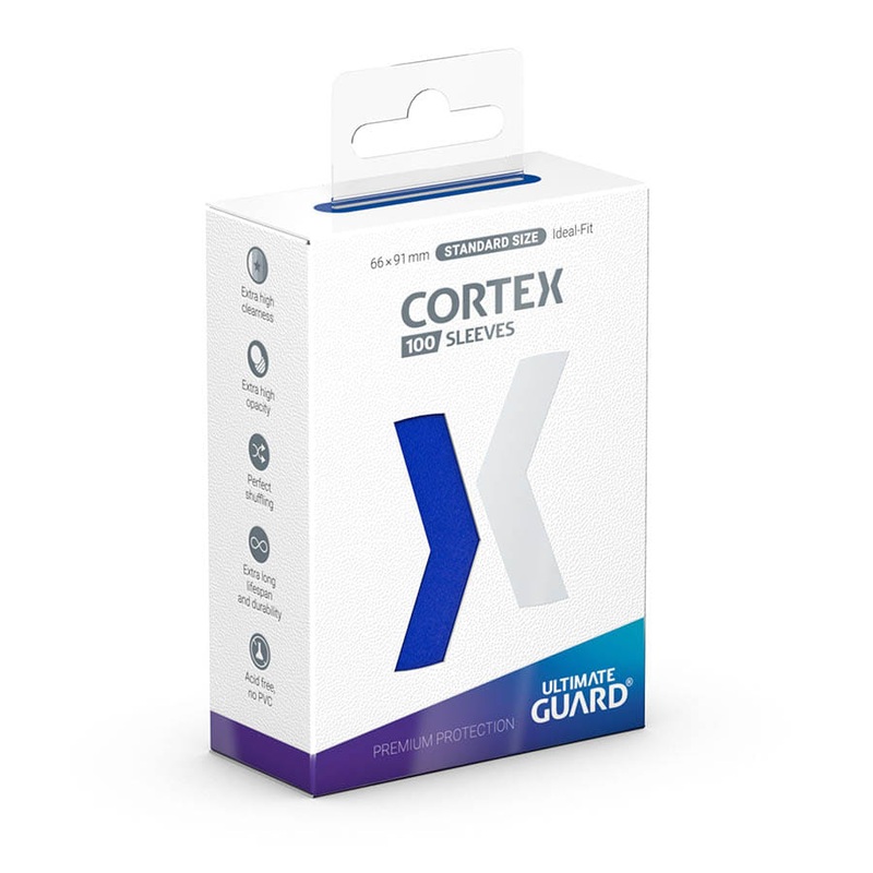 Cortex Sleeves: Standard Size Matte - Blue (100)
