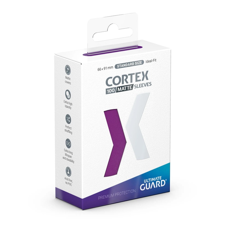 Cortex Sleeves: Standard Size Matte - Purple (100)