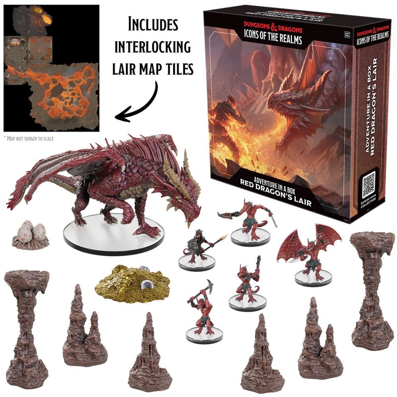 D&D Icons of the Realms Miniatures: Red Dragon's Lair