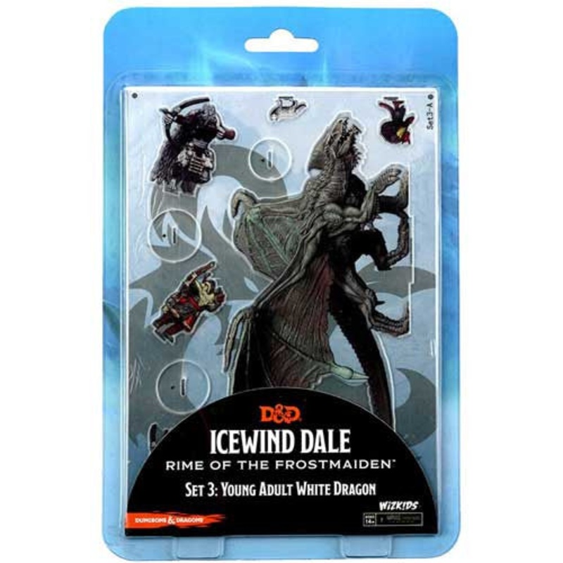 D&D Idols of the Realms: Icewind Dale Rime of the Frostmaiden: Young Adult White Dragon