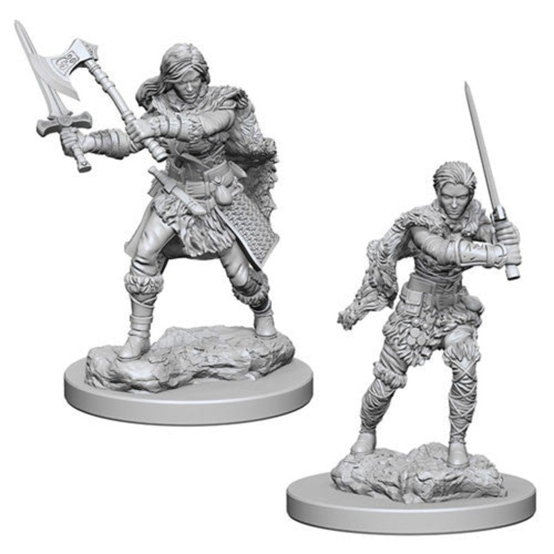 D&D Mini: Human Female Barbarians