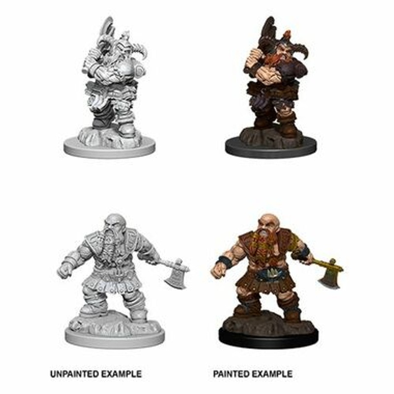 D&D Mini: Male Dwarf Barbarian