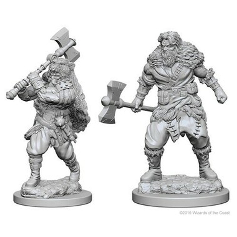 D&D Mini: Male Human Barbarian