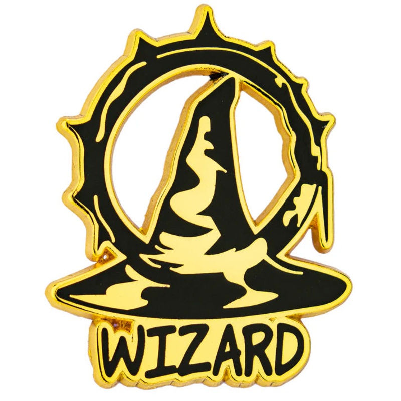 Enamel Fine Art Pin - Wizard