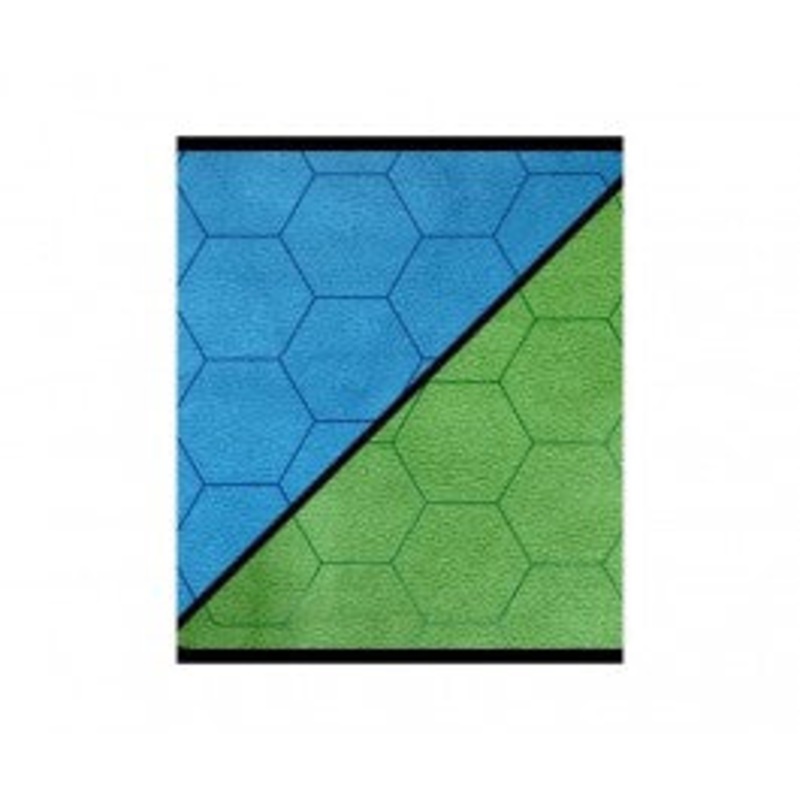Reversible Megamat 1 Blue Green Hexes