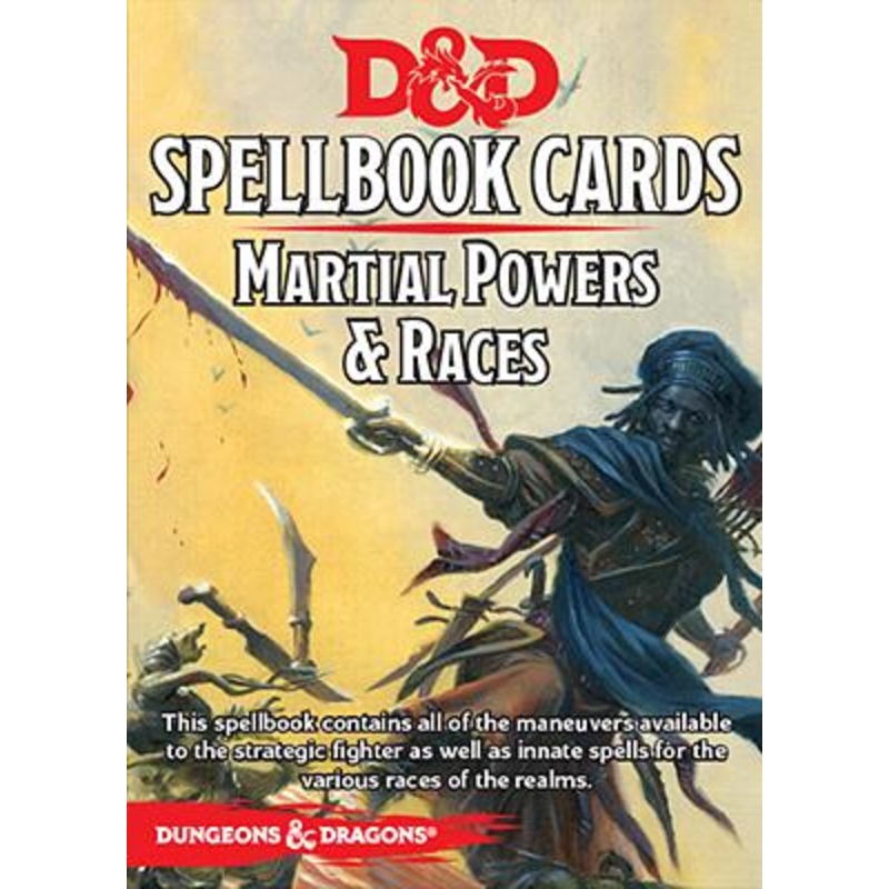 D&D Spellbook Cards: Martial Powers & Races v2