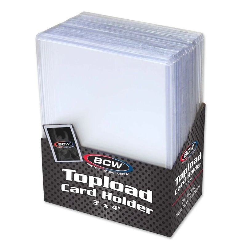3x 4 BCW Toploaders (25 count)
