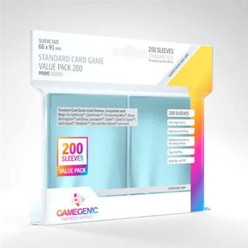 Prime Board Game Sleeves: Standard 66x91mm (200)