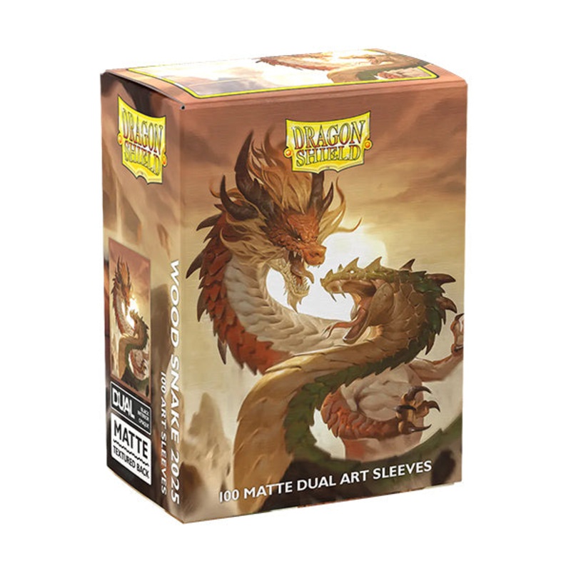 Dragon Shield: Brushed Art Sleeves - Wood Dragon/Snake 2025 (100)