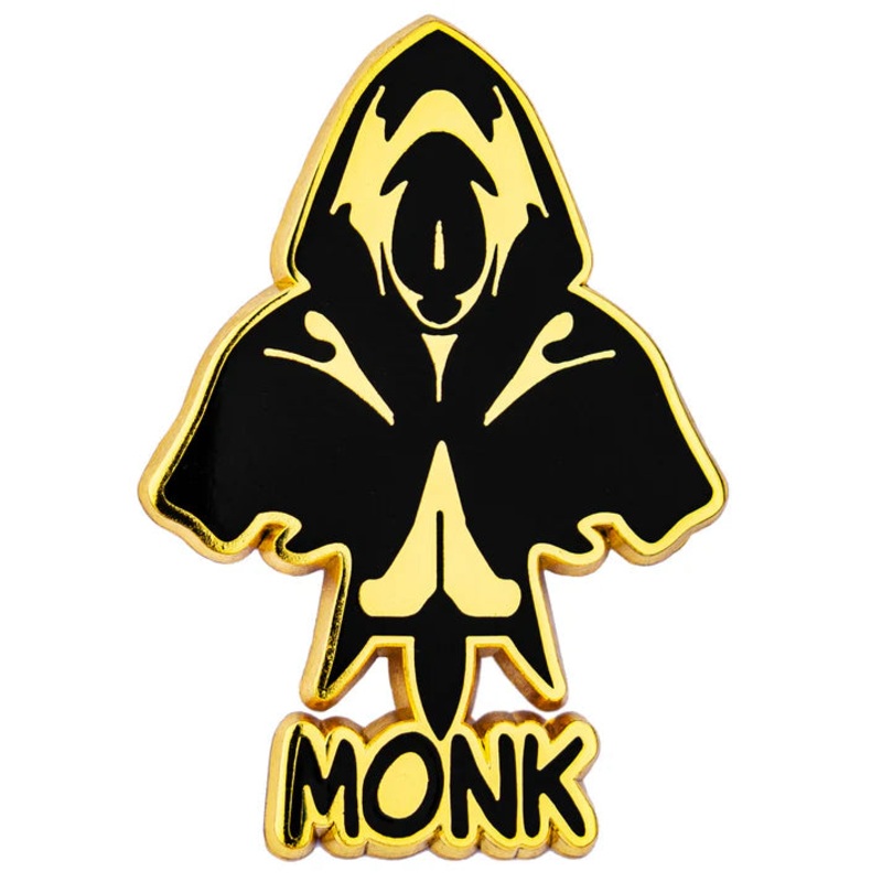 Enamel Fine Art Pin - Monk