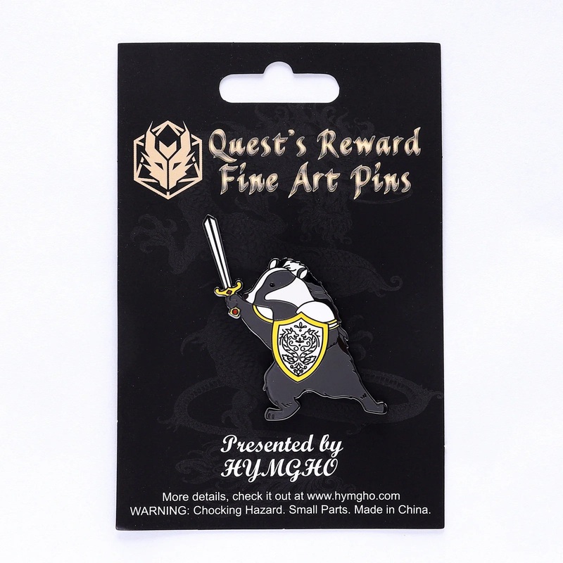 Enamel Pin: Badger Paladin