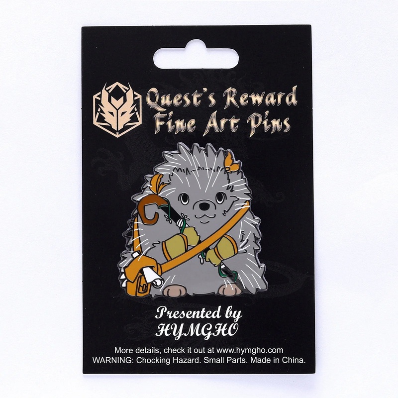 Enamel Pin: Hedgehog Druid