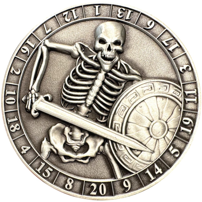 Dice Coins: D20 Skeleton