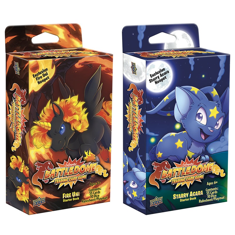 Neopets Battledome TCG: Fire & Starry Starter Deck Bundle