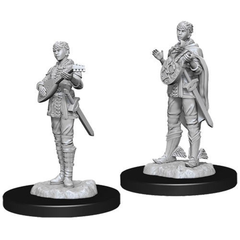 D&D Minis: Female Half-Elf Bard (W7)