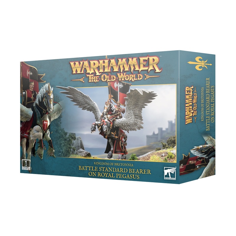 Old World: Kingdom of Bretonnia - Battle Standard Bearer on Royal Pegasus