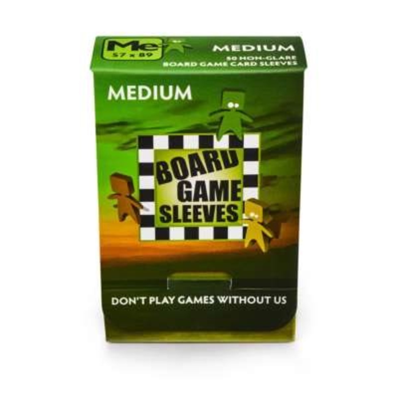 Board Game Sleeves 50 Non-Glare Medium Sleeves 57mm x 89mm