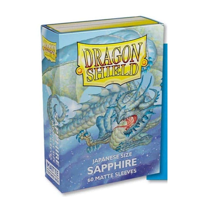 Dragon Shield Matte Sapphire Sleeves Japanese Sized 60