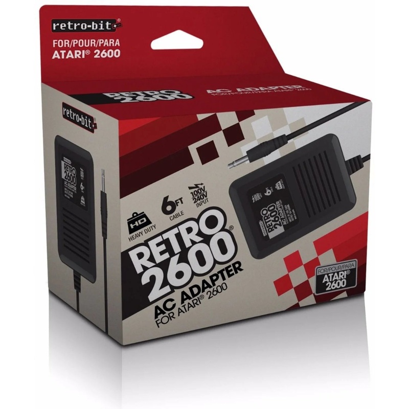 Atari 2600 AC Adapter RetroBit New