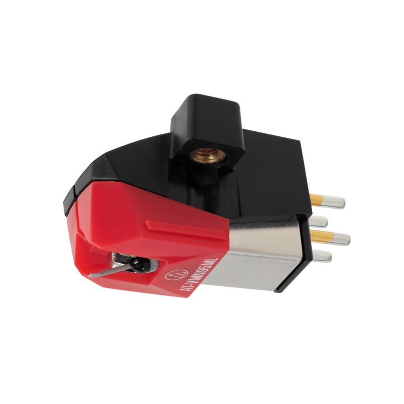 Audio-Technica AT-VM95ML Dual Moving Magnet Red Cartridge With Microline Stylus New