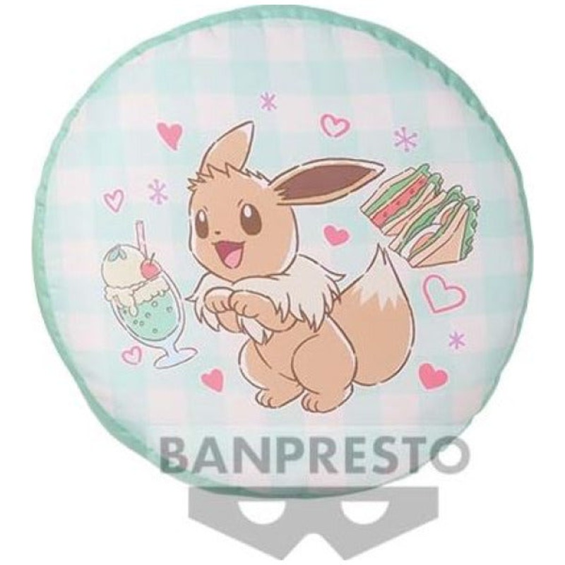 Eevee Cafe Art Cushion Plush