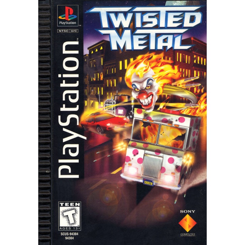 Twisted Metal Long Box With Manual PS1 Used