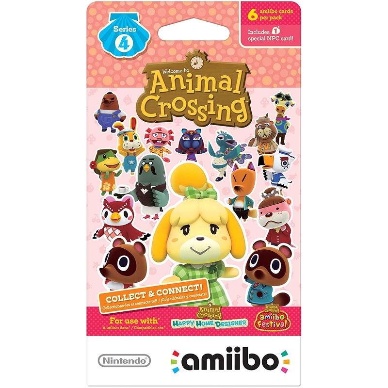 Animal Crossing Amiibo Cards Series 4 Pack New