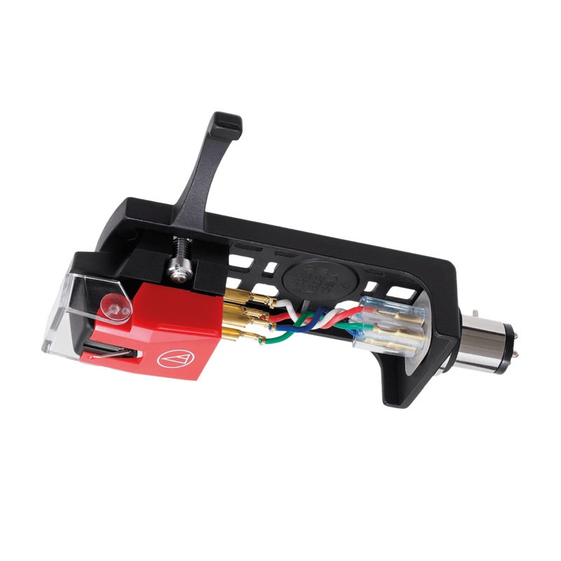 Audio-Technica VM540ML/H Dual Moving Magnet Red Cartridge With Microlinear Stylus And Mounted Headshell New
