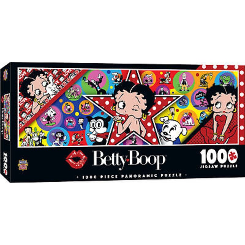 Betty Boop Panoramic 1000 Piece Puzzle New