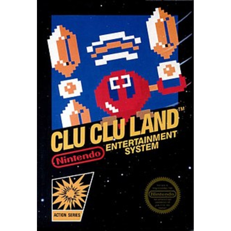 Clu Clu Land NES Used Cartridge Only