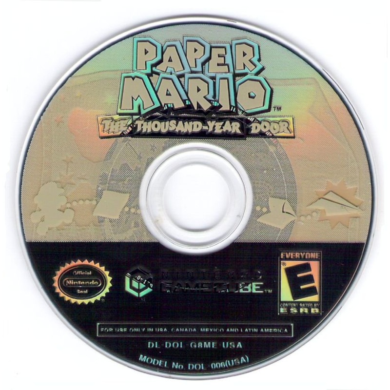 Paper Mario Thousand Year Door GameCube Disc Only Used