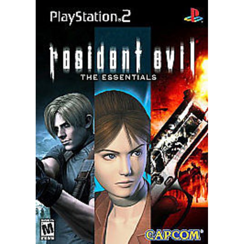 Resident Evil Essentials Bundle With Slip Cover Resident Evil 4 Code Veronica and Outbreak PS2 Used