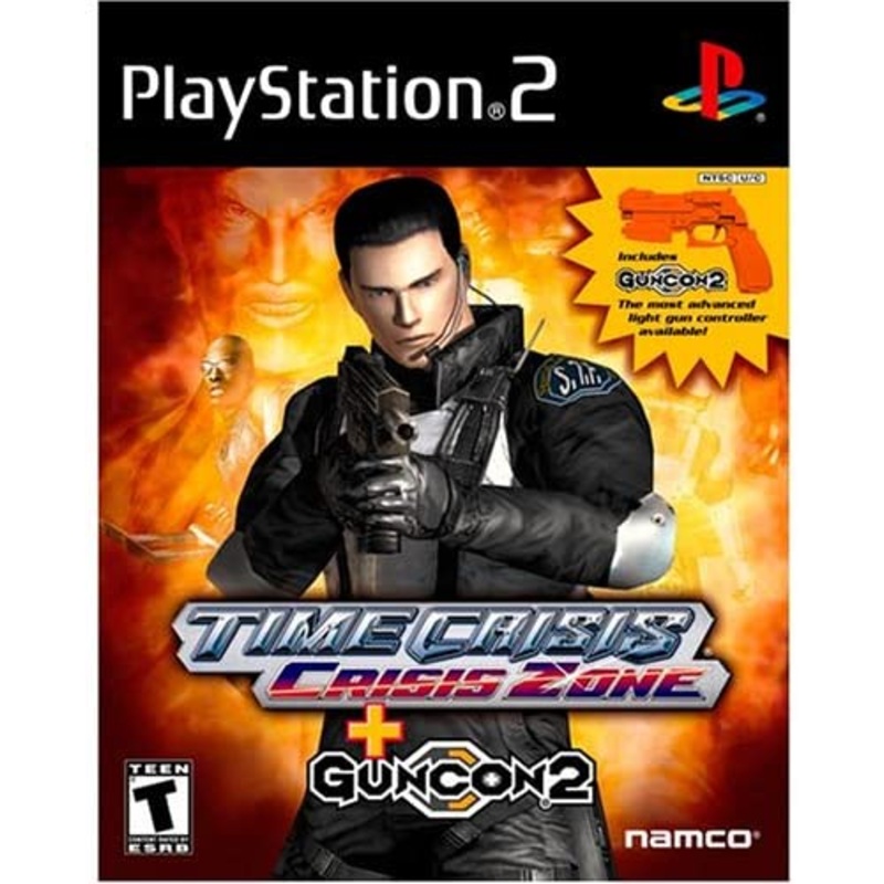 Time Crisis Crisis Zone Bundle Game and Guncon PS2 Used