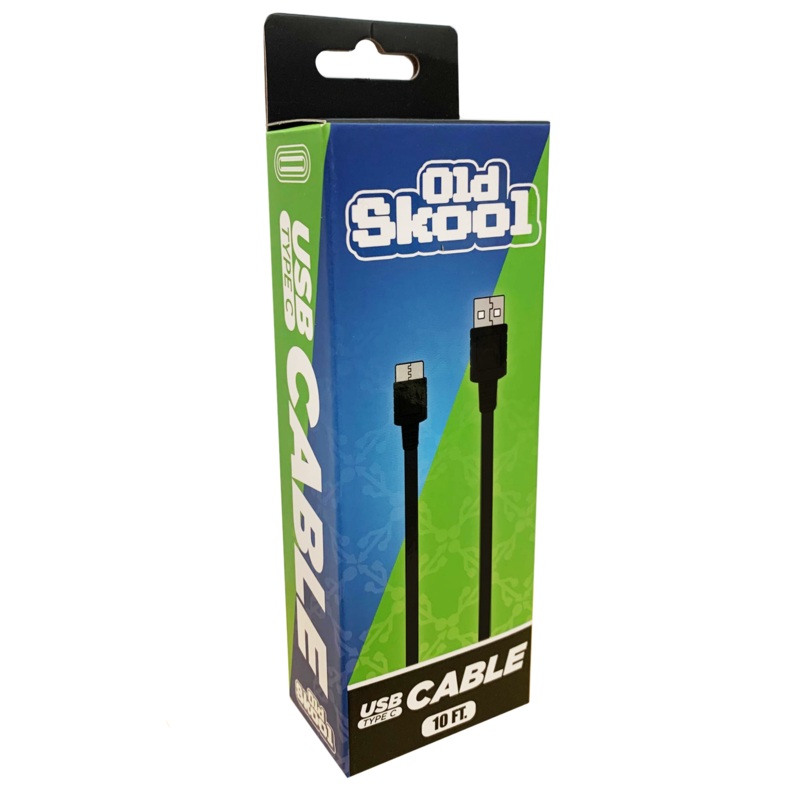 Universal Charge Cable USB C 10 FT Old Skool New