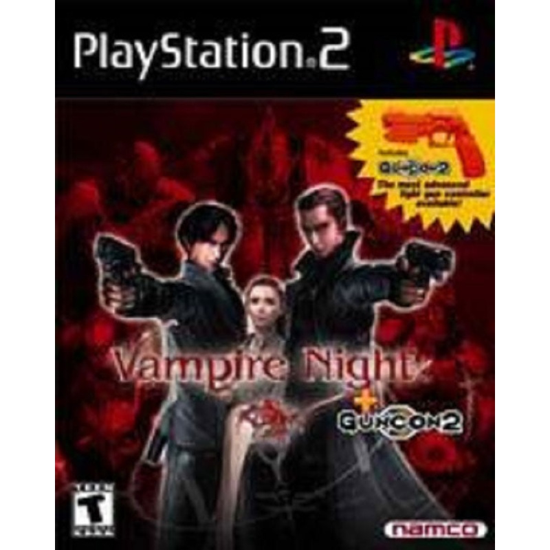 Vampire Night Bundle With Game And Guncon PS2 Used