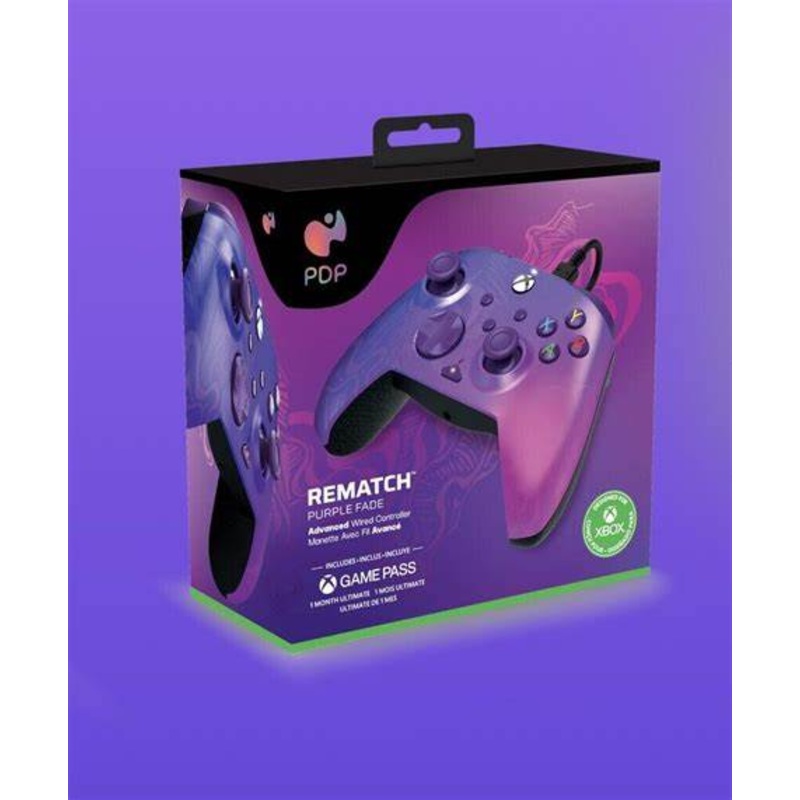 Xbox One Controller Wired PDP Purple Fade Includes 1 Month Game Pass New