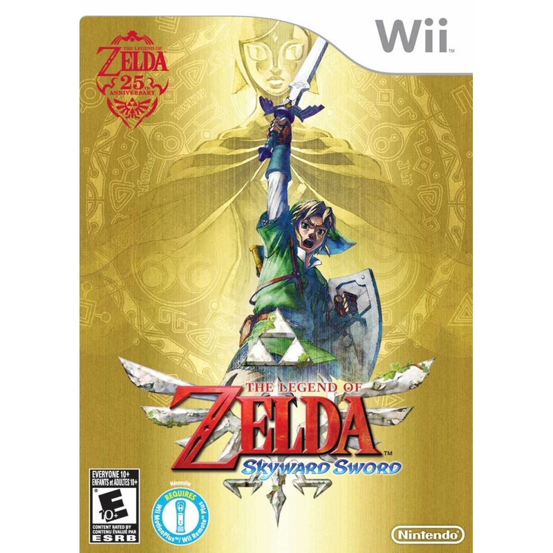 Zelda Skyward Sword Bundle with Game & Gold Wiimote Wii Used