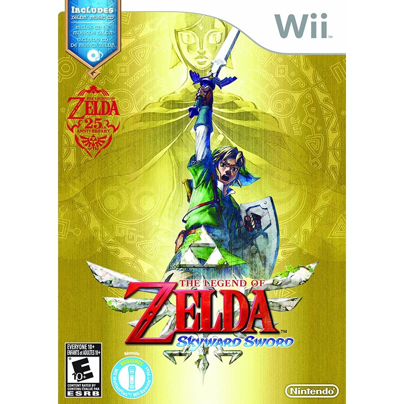 Zelda Skyward Sword With Music CD Motion Plus Required Wii New