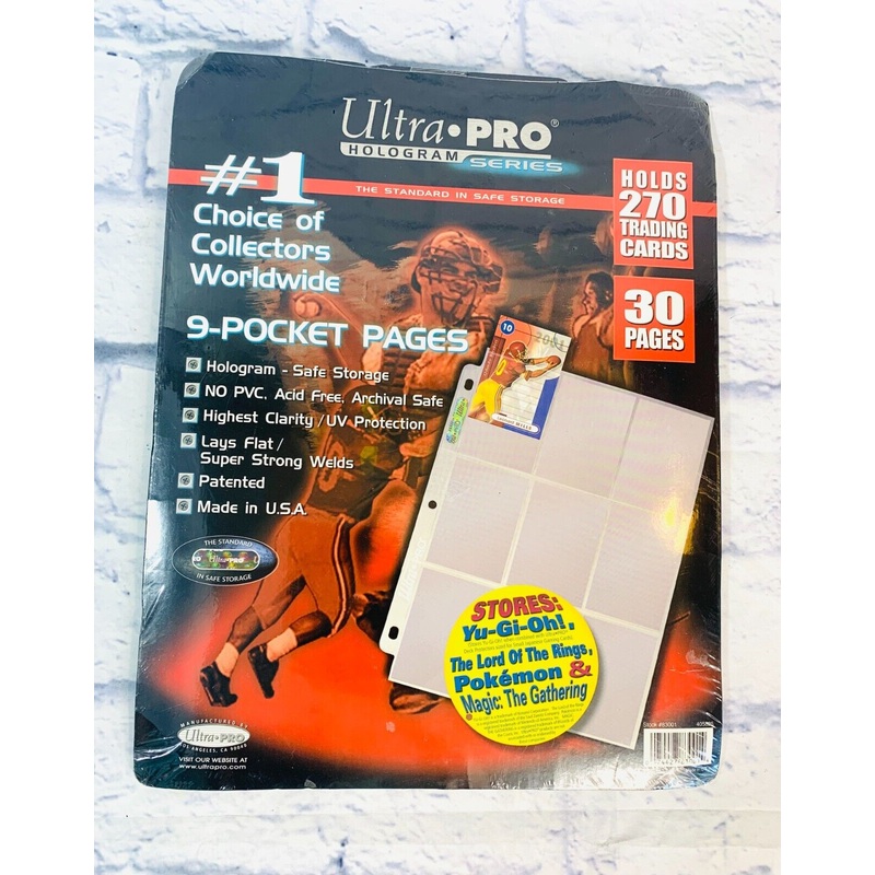 9 Pocket Pages Ultra Pro Hologram Series 30 Pack