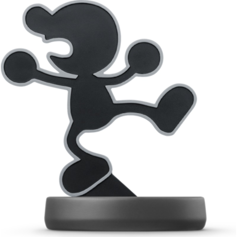 Amiibo Super Smash Bros Mr. Game & Watch With 3 Extra Poses Used