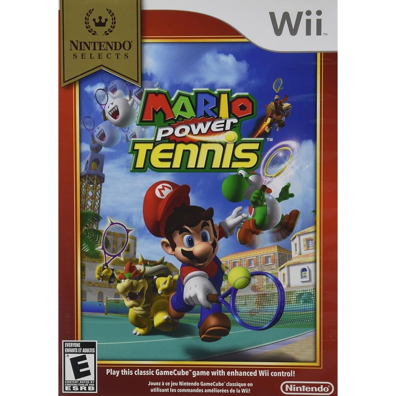 Mario Power Tennis Nintendo Selected Wii New (tear in shrinkwrap)