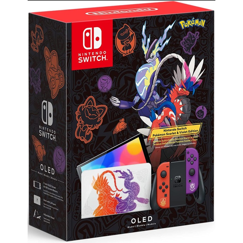 Switch Console OLED Pokemon Scarlet & Violet Special Edition New Switch New