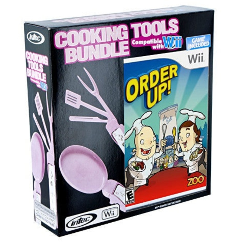 Wii Cooking Tools Bundle Game and Utensils (Box has wear) New