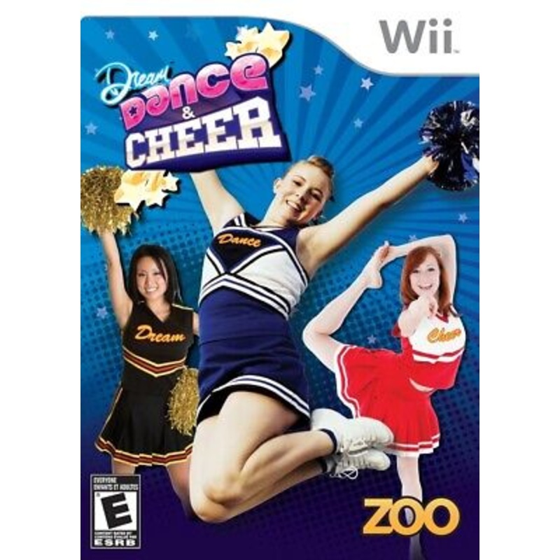 Wii Pom Pom Bundle Game and Pom Poms (Box has wear) New