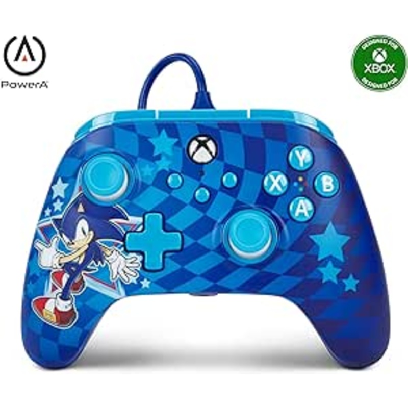 Xbox Series Controller Wired Enhanced Power A Sonic The Hedgehog New