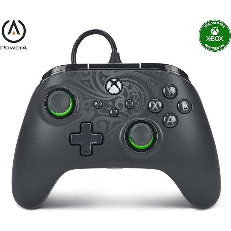 Xbox Series Controller Wired Enhanced Power A Tribal Green New