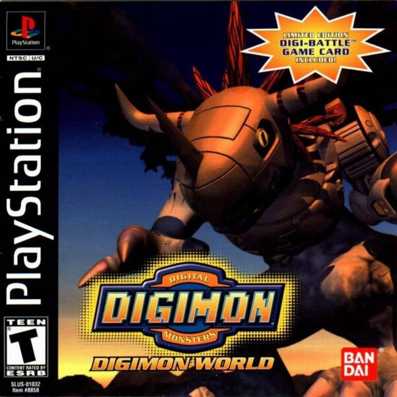 Digimon World Black Label PS1 Used