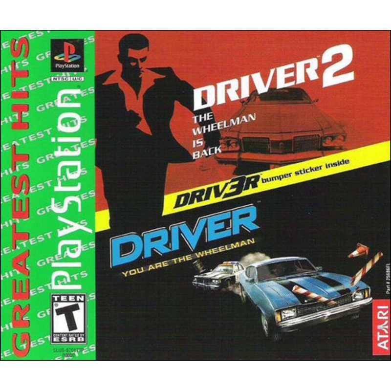 Driver 1 & 2 Compilation PS1 Used