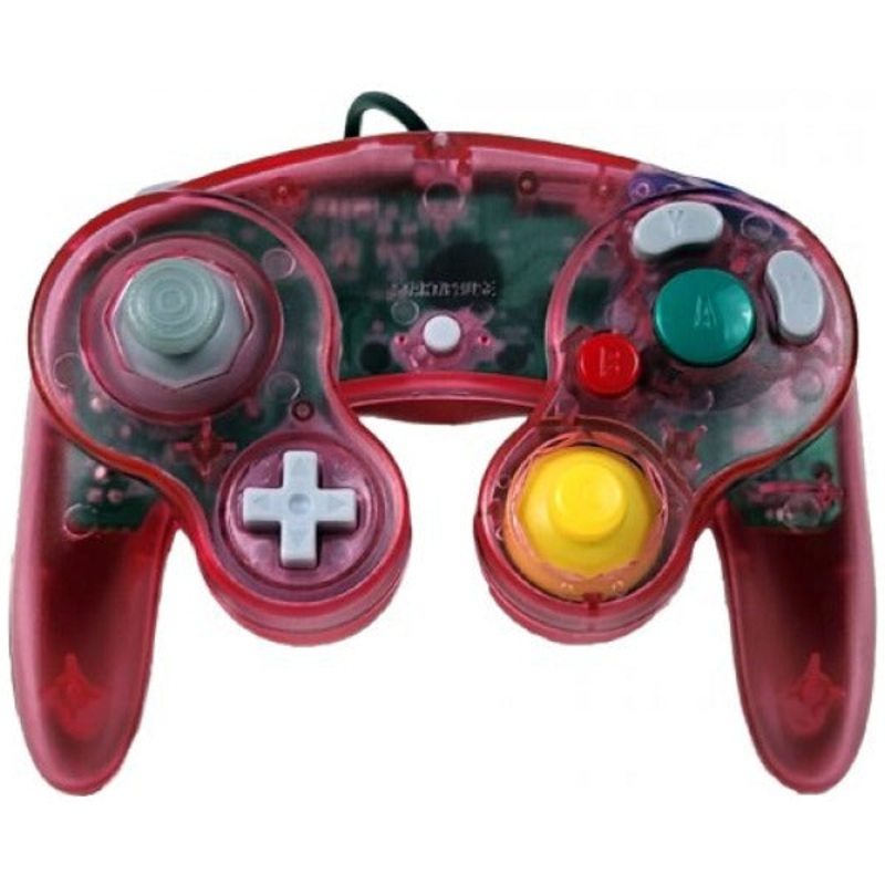 Gamecube Controller Wired TEKNOGAME Clear Pink New