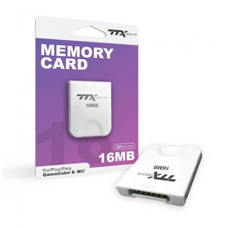 Gamecube Memory Card 251 Blocks 16 MB TTX New